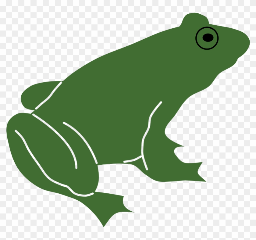 Frog Clipart Silhouette - Frog Silhouette Vector - Png Download
