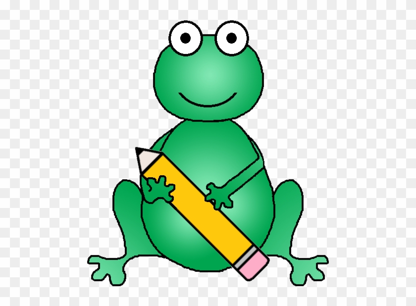 School Frog Clipart - Clip Art - Png Download