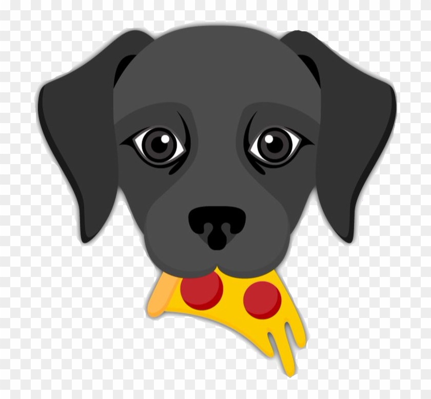 Cookie - - Black Lab Emoji Clipart #2194388