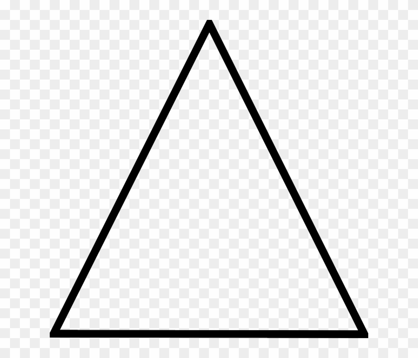 Triangulo Png Blanco - Triangle With No Background Clipart #2194576
