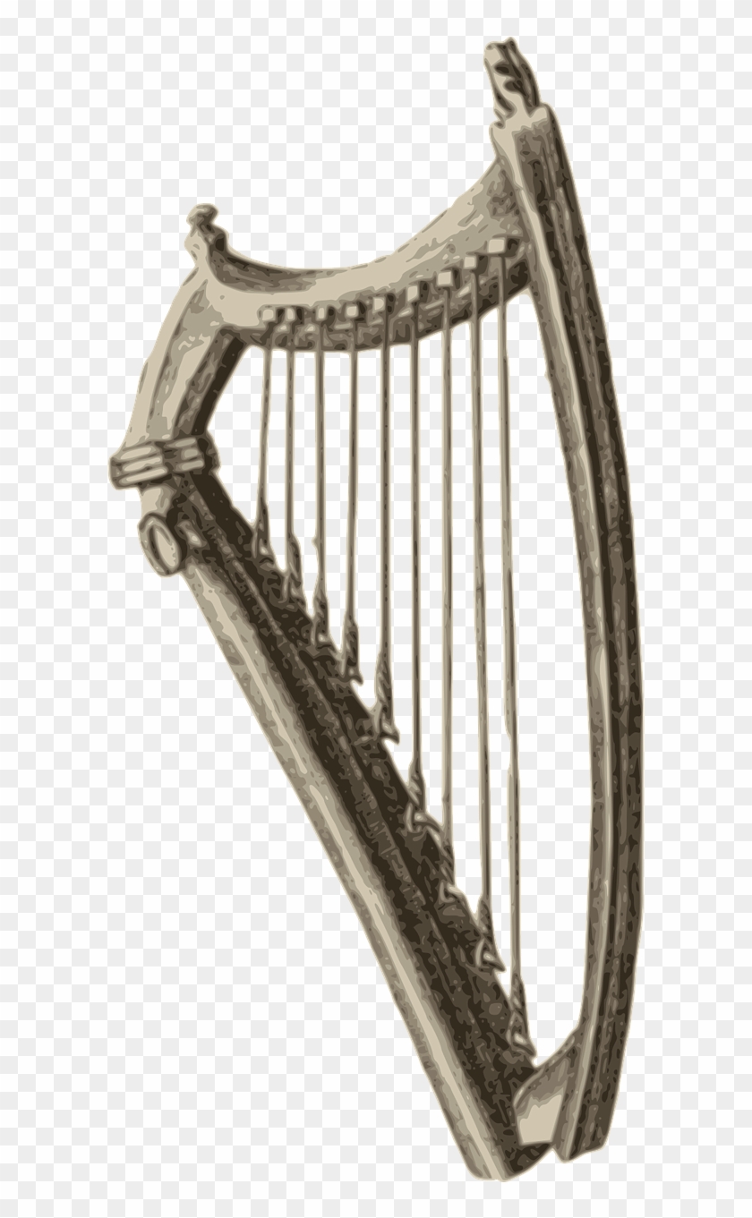 Harp Png - Celtic Harp Png Clipart #2194611