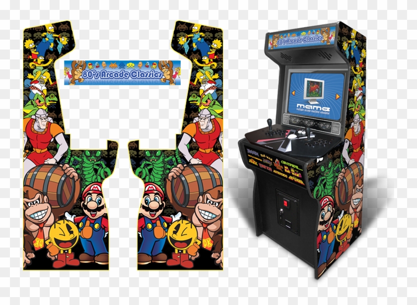 Custom Permanent Full Size 80's Classics Inspired Graphics - Mortal Kombat Arcade Stickers Clipart #2196197