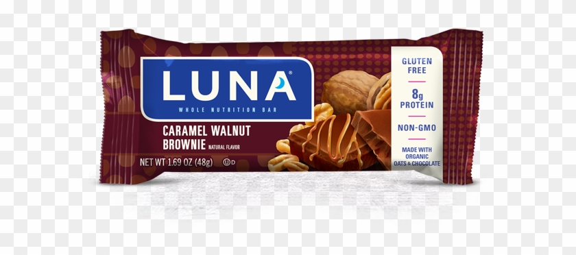 Caramel Walnut Brownie Flavor - Chocolate Luna Bars Clipart #2196327