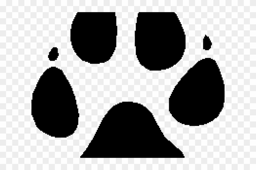 Wolf Clipart Paw Print - Png Download