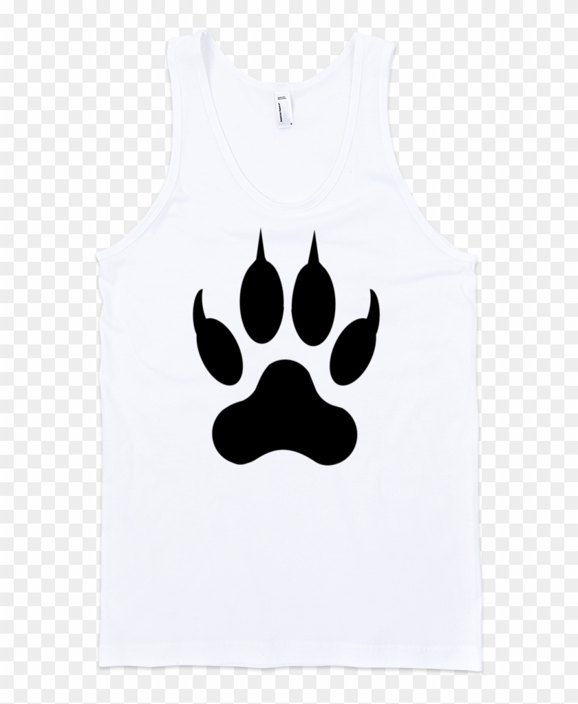 Wolf Fine Jersey Tank Top Unisex By Itee - Paw Clipart #2196426