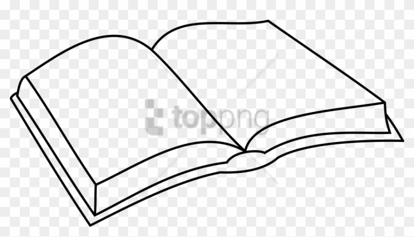 Free Png Simple Open Book Drawings Png Image With Transparent - Outline Drawing Of Book Clipart #2196518