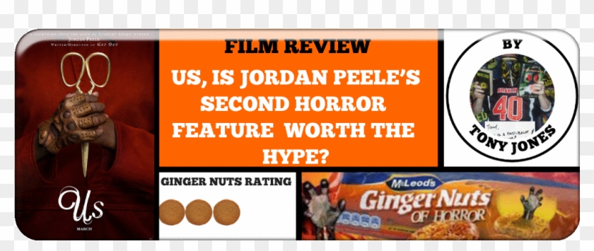 Us Is Jordan Peele's Second Horror Feature Worth The - Mcvities Ginger Nuts Clipart #2196933