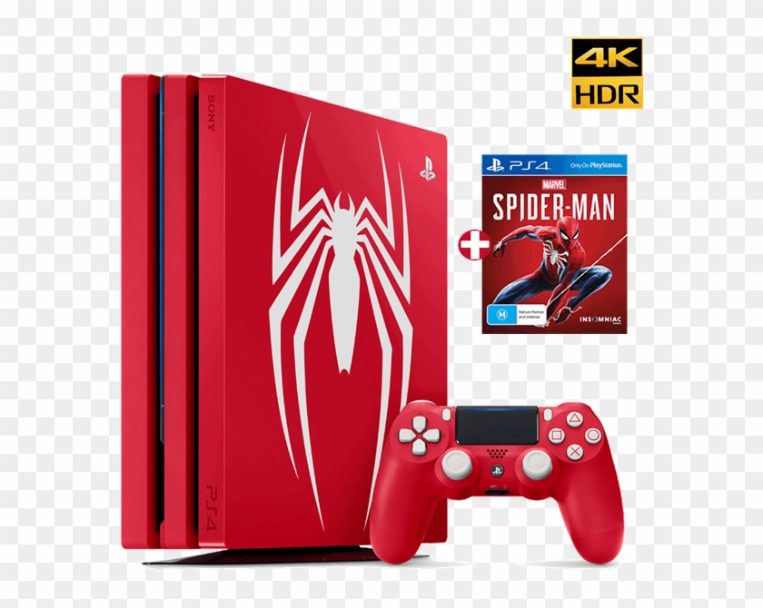 Playstation 4 Spider Man Edition , Png Download - Playstation 4 Slim Spiderman Edition Clipart #2197131