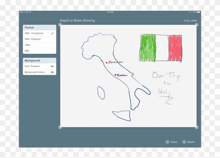 Linea Has Many Export Options Clipart