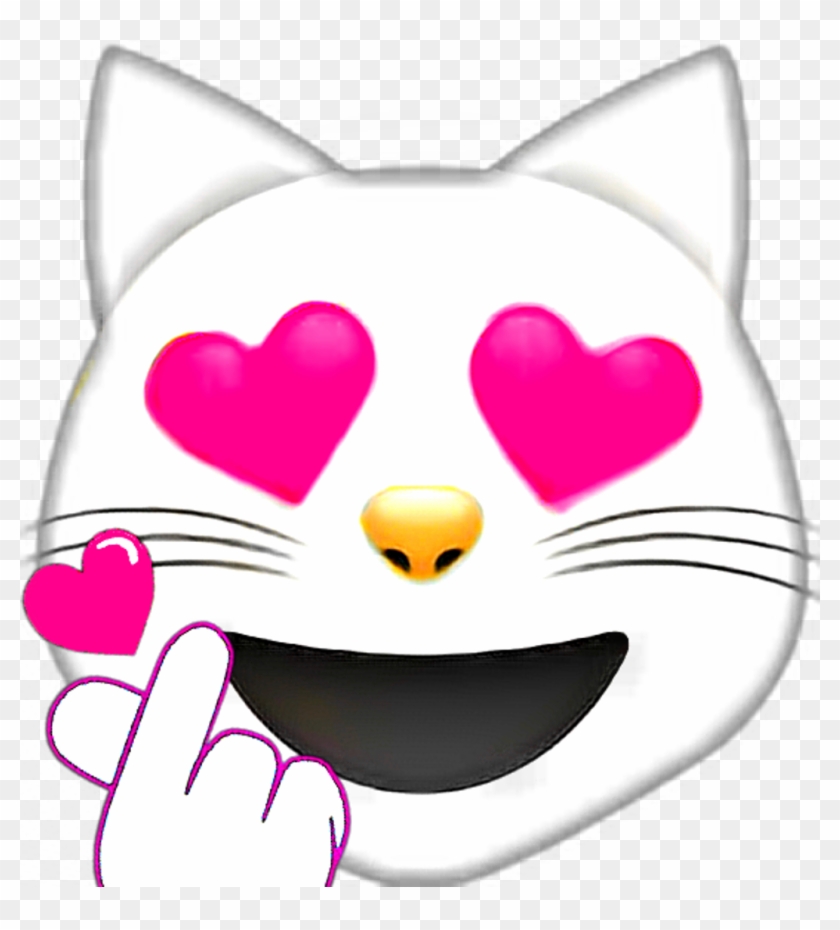 #cat #emoji #hearts Clipart