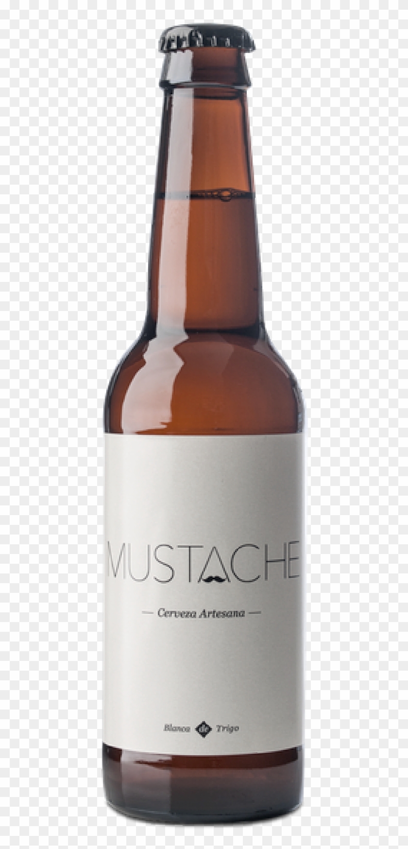 Mustache Blanca De Trigo - Beer Bottle Clipart #2197818