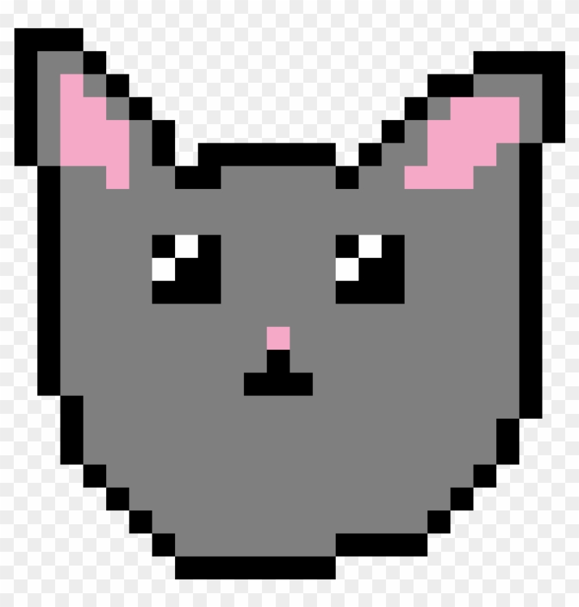 Kawaii Cat Head/face - Basketball Pixel Art Transparent Clipart #2198309