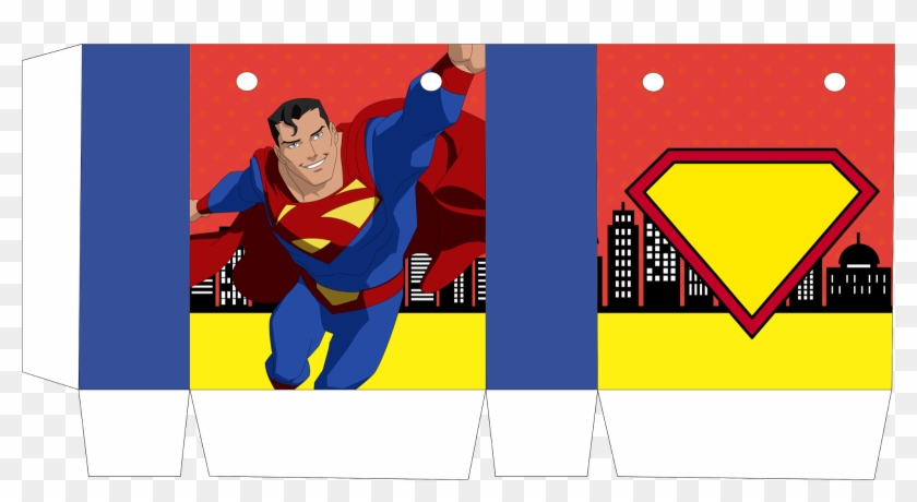 Superman Comic, Free Printable Box - Cajas De Superman Para Imprimir Clipart