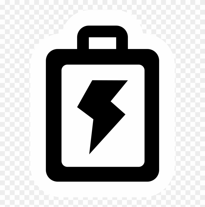 High Contrast Battery - Rechargement Batterie Clipart #2198620
