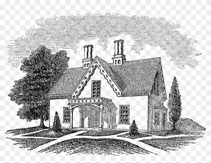 Svg Transparent Chimney Drawing Old House - Illustration Clipart
