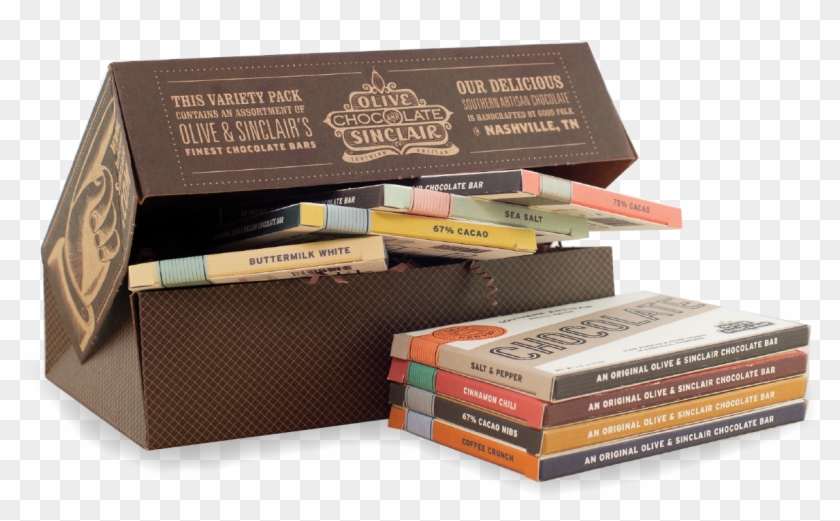 8 Bar Box Set Olive & Sinclair Chocolate Co Clipart #2199472