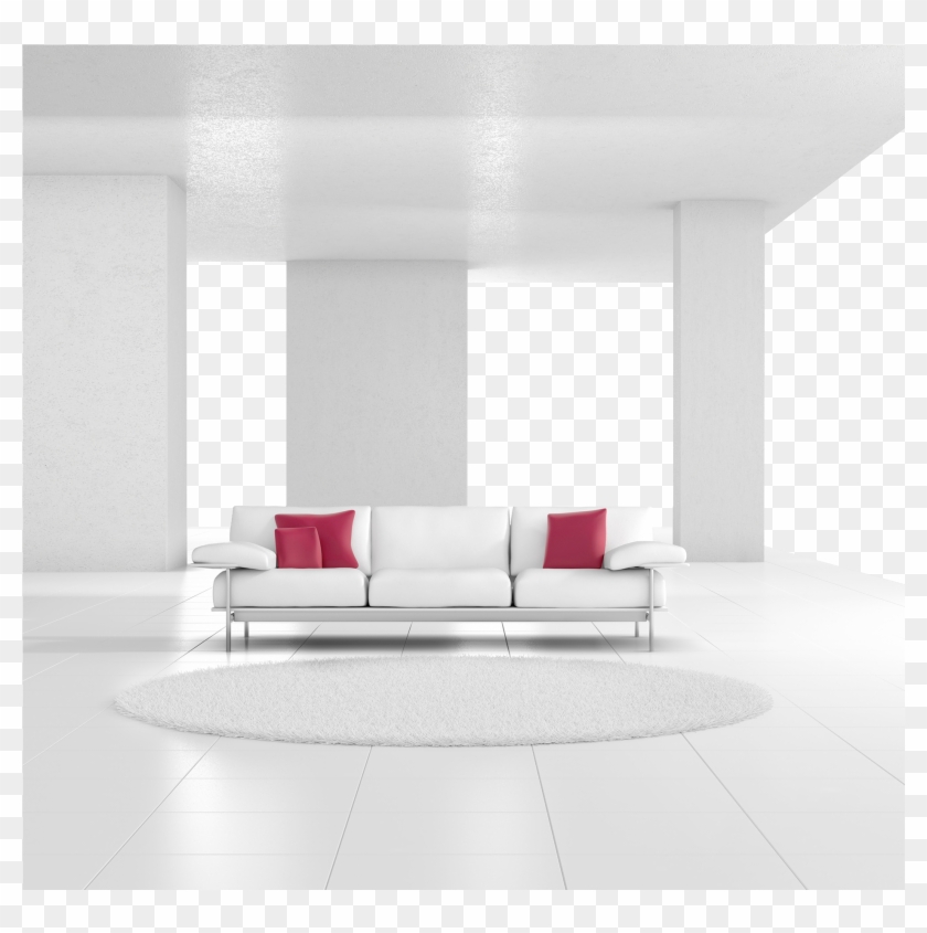 Living Room Wall Light Simple Fixture Air Clipart - Interior Design Services White Living Room Background - Png Download