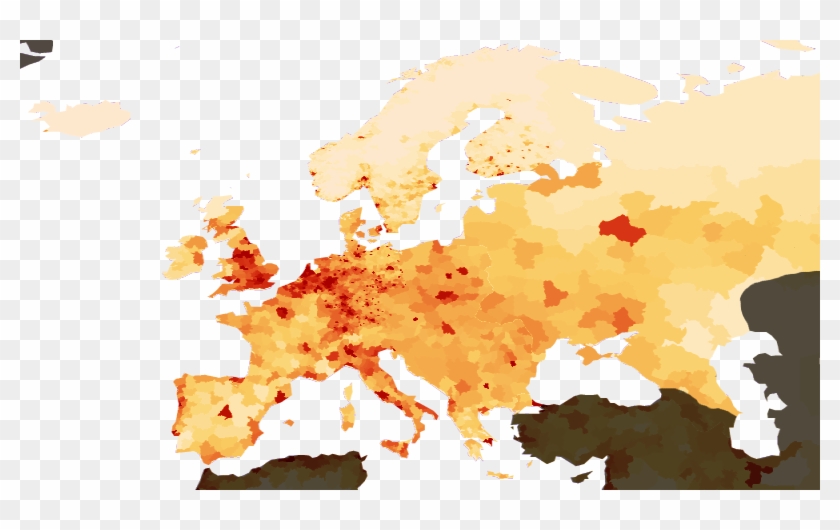 Population Density Europe Clipart