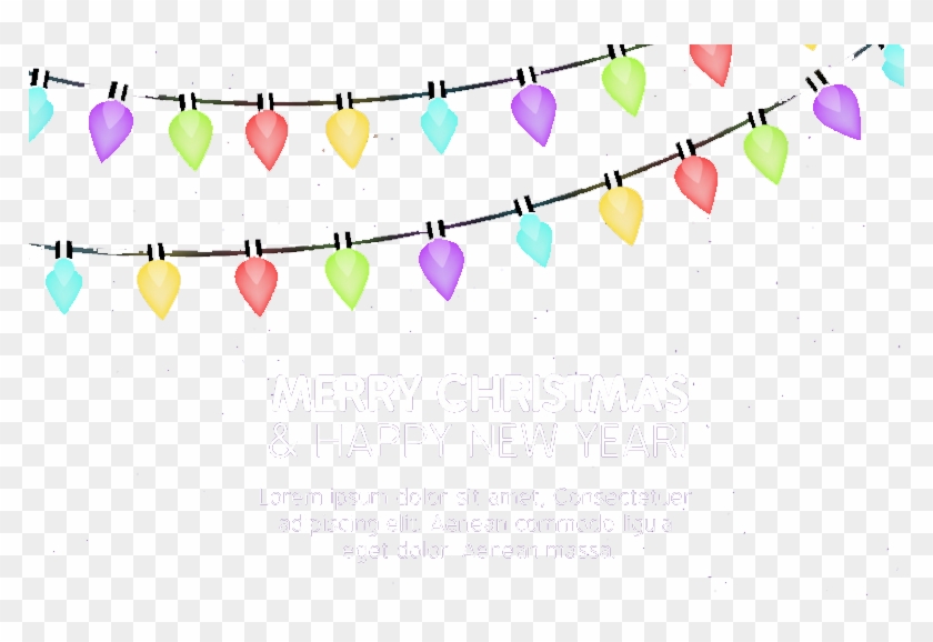 Christmas Light Transparent Background Png - Happy New Year Background Png Clipart