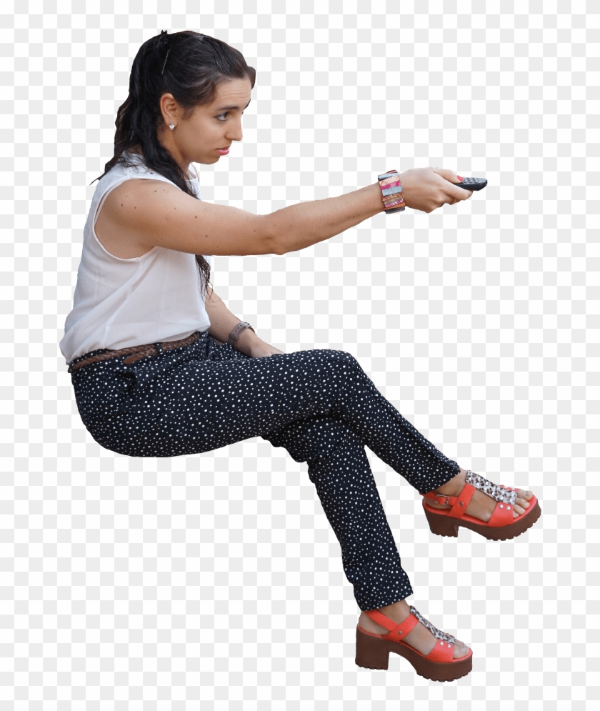 Woman Watching Tv Png - People Watching Tv Png Clipart #220321
