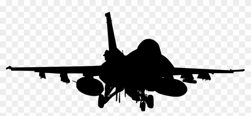 Png File Size - Fighter Jet Black Png Clipart