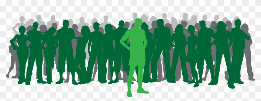 Over 300 Students And Counting - Stand Out From The Crowd Vector Clipart