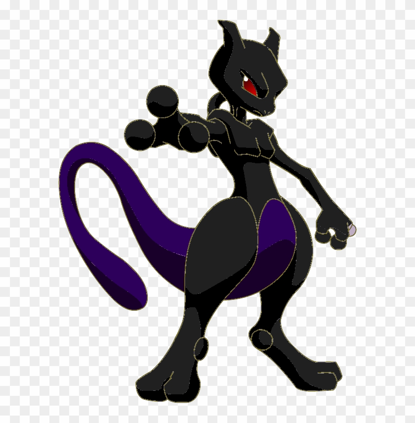Void Mewtwo - Mewtwo Silhouette Clipart #221117
