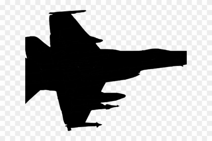 Fighter Plane Silhouette Clipart