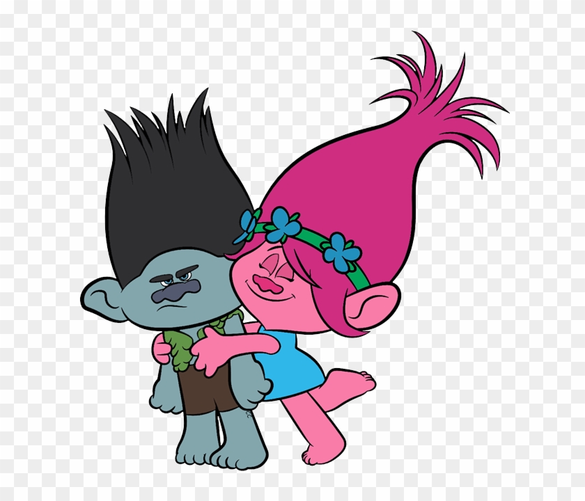 Poppy Troll Coloring Page Clipart