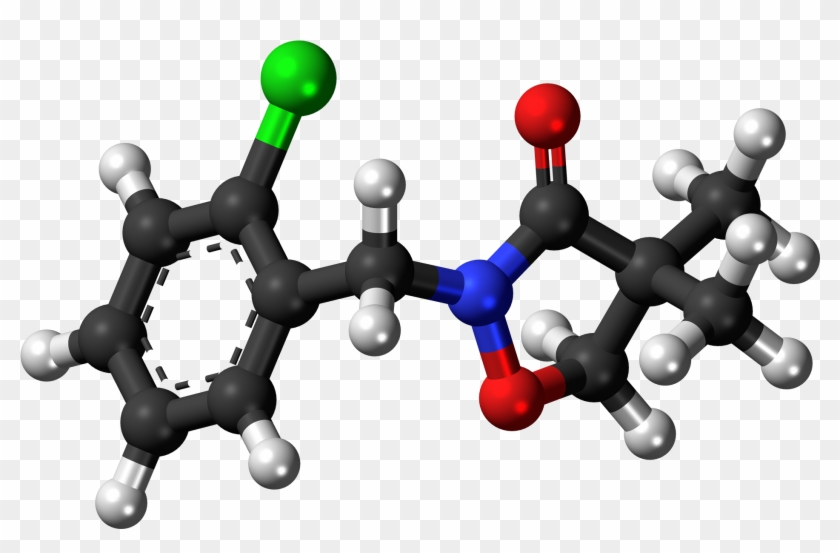 Clomazone 3d Ball - Molecule Clipart #221324