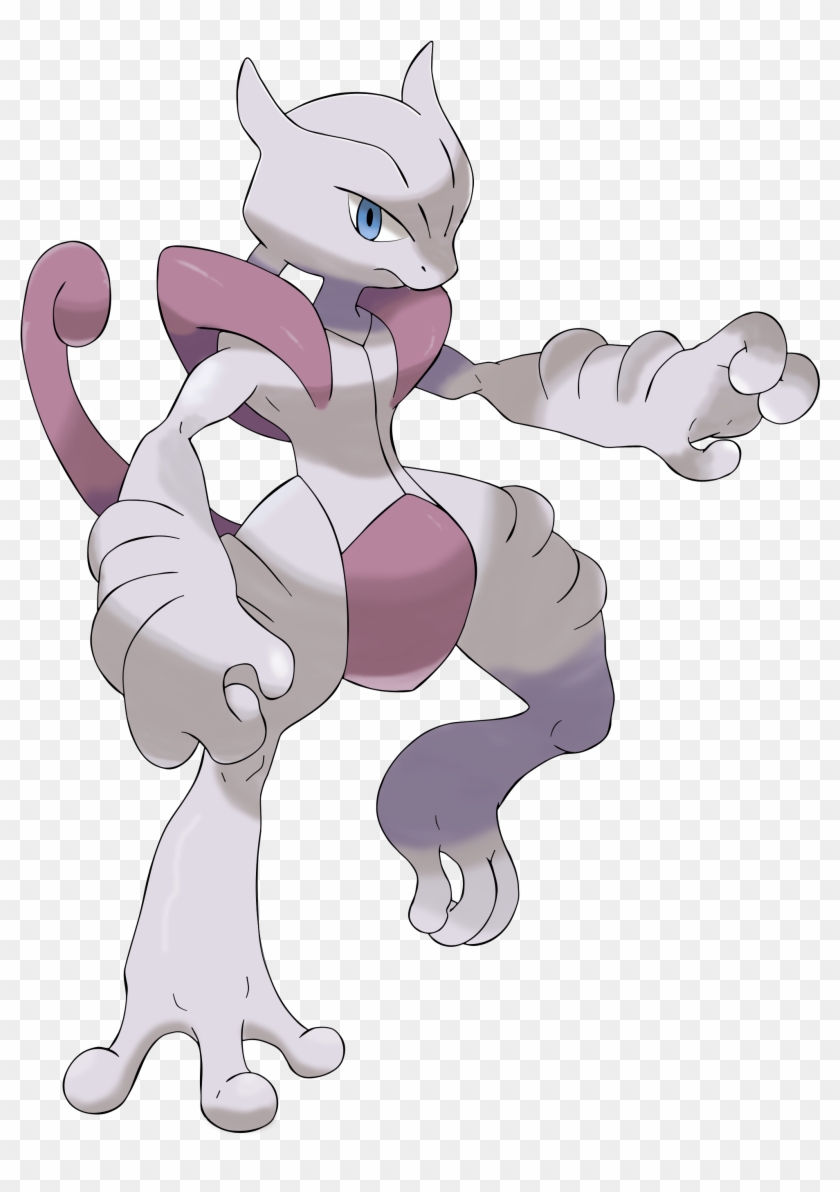 Pokemon Clipart Mewtwo - Mega Mewtwo X Png Transparent Png
