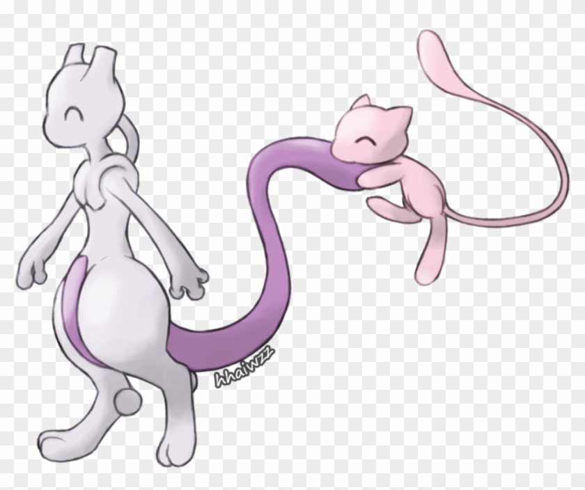 Mew Images Mew And Mewtwo Hd Wallpaper And Background - Tattoo Mew E Mewtwo Pokemon Clipart