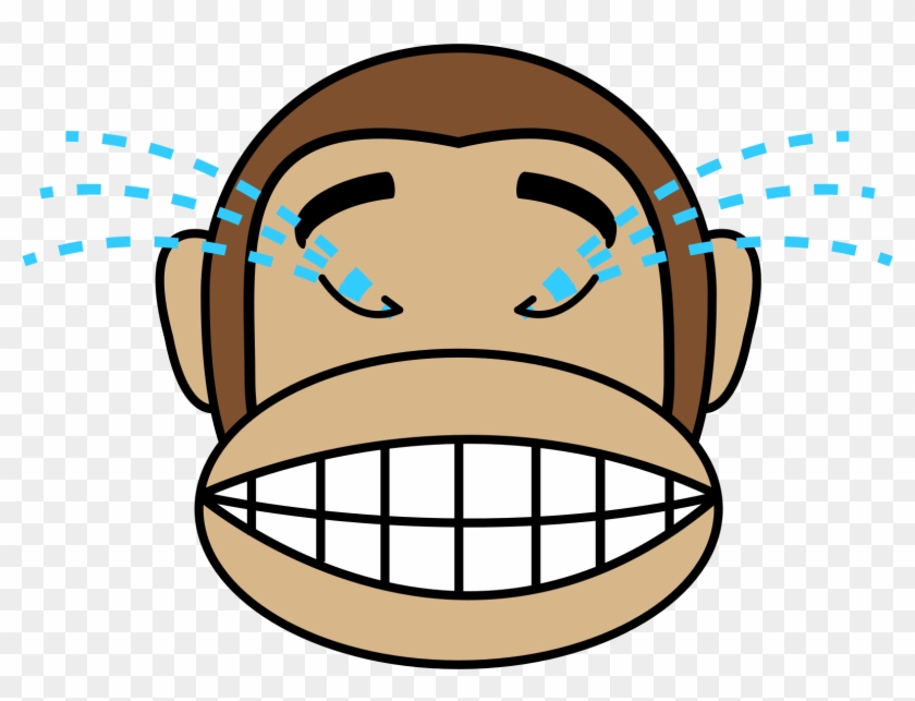 Laughing Out Loud Stock - Monkey Face Clipart - Png Download