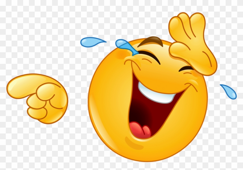 Free Png Download Laughing Pointing Emoji Png Images - Laughing Smiley Face Clipart