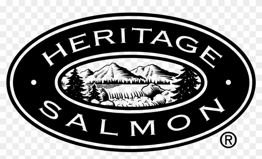 Heritage Salmon Logo Png Transparent - Emblem Clipart