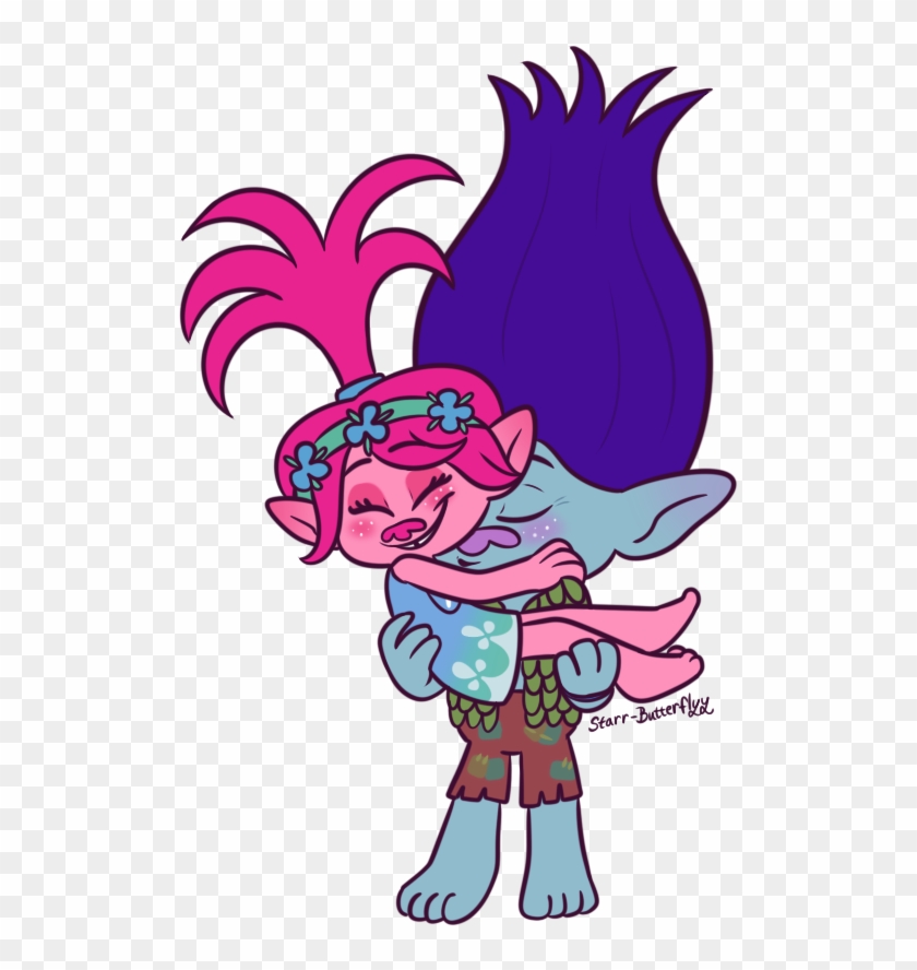 Vector Free Stock Drawing Clip Art Troll Transprent - Trolls Holiday Poppy And Branch - Png Download