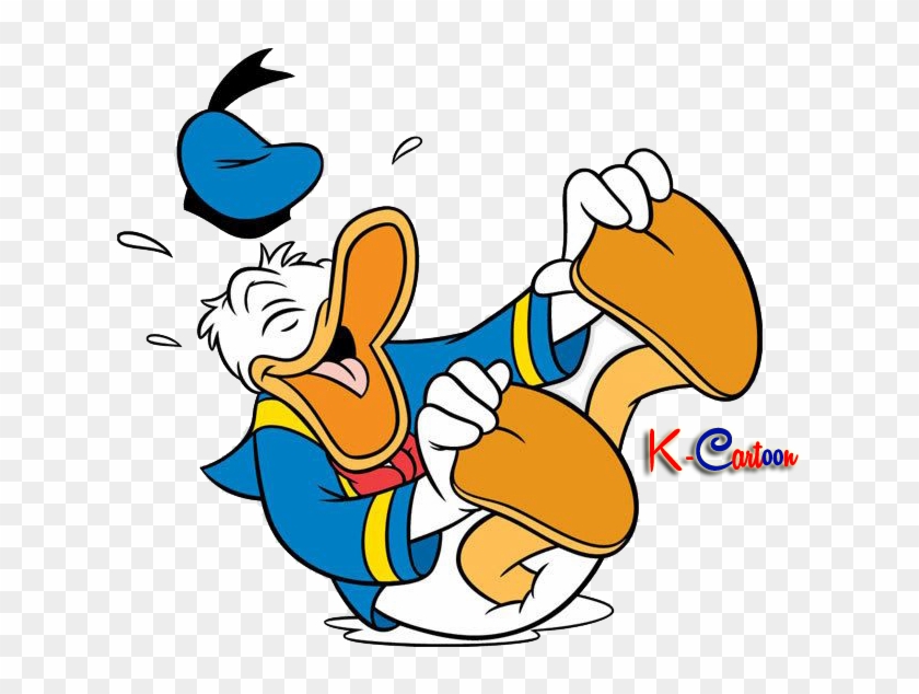 Donal Bebek Tertawa Vector Png - Donald Duck Laughing Clipart Transparent Png