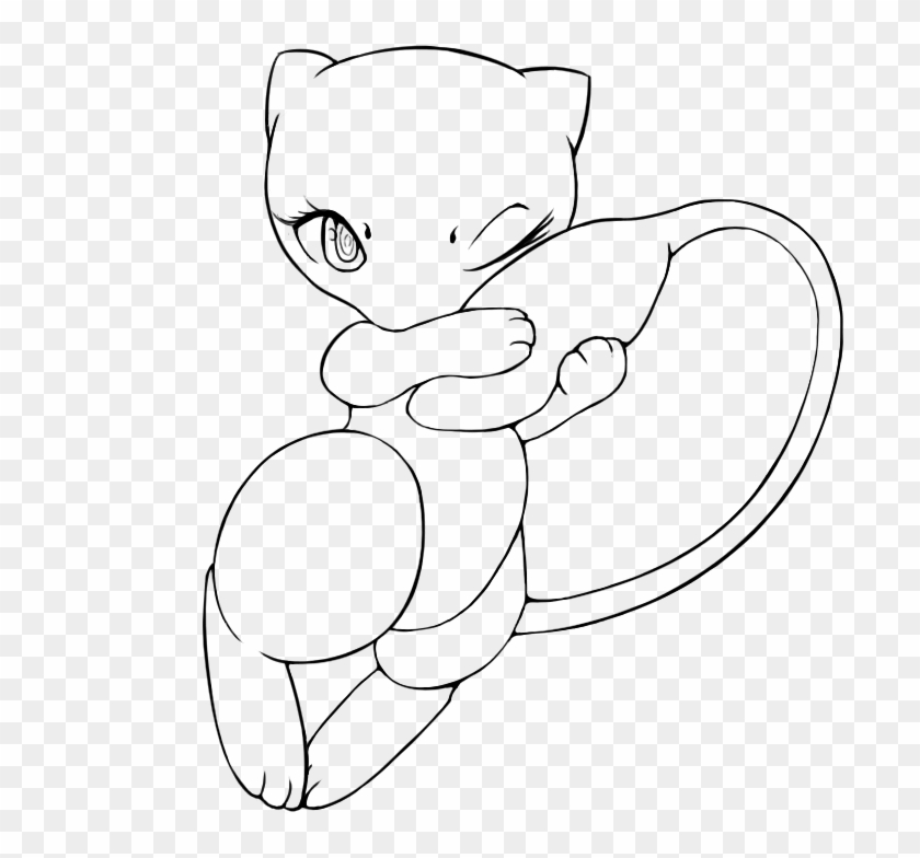 Tremendous Mew Coloring Pages Landskapisci Com Mewtwo Clipart