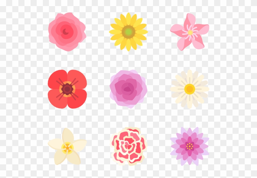 Flowers - Flower Flat Icon Clipart #222401