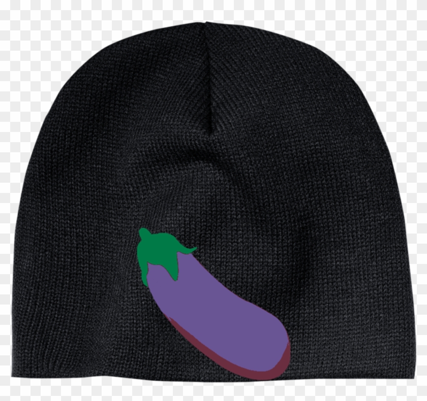 Eggplant Emoji Cp91 100% Acrylic Beanie Clipart