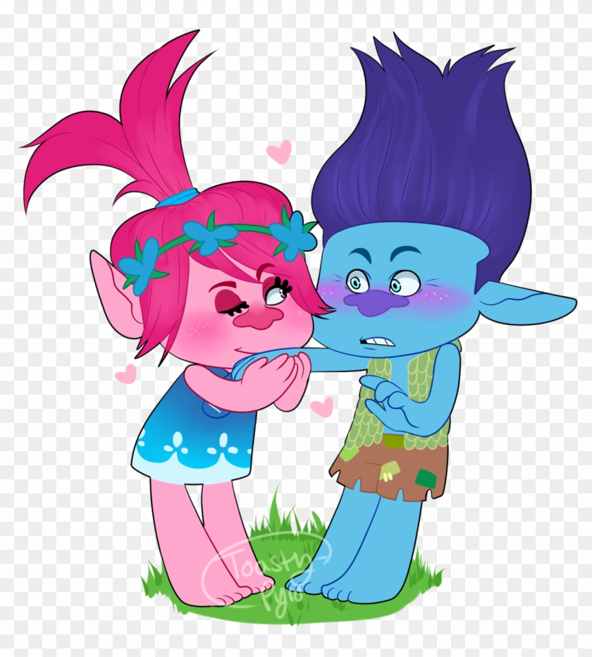 I Actually Really Love Trolls A Lot - Branch X Poppy Fanfiction Clipart #222605