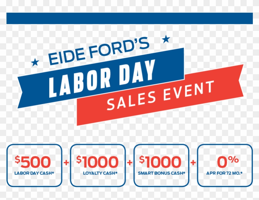Eide Ford's Labor Day Sales Event - Carmine Clipart