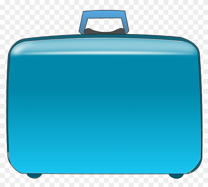 Travel Suitcase Clip Art - Blue Suitcase Clipart - Png Download #222679