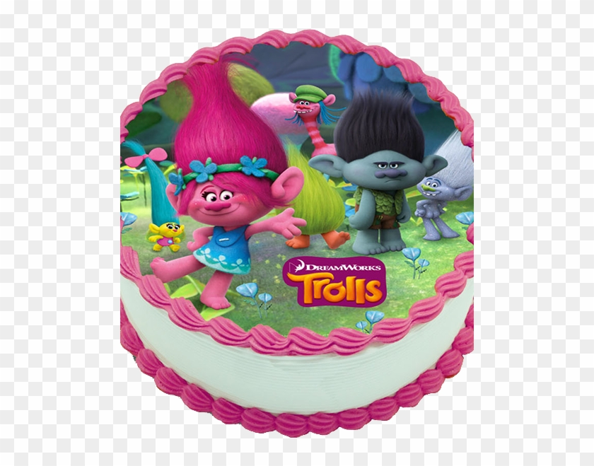 Meet The Trolls 1 - Торт С Троллями Из Мультика Clipart