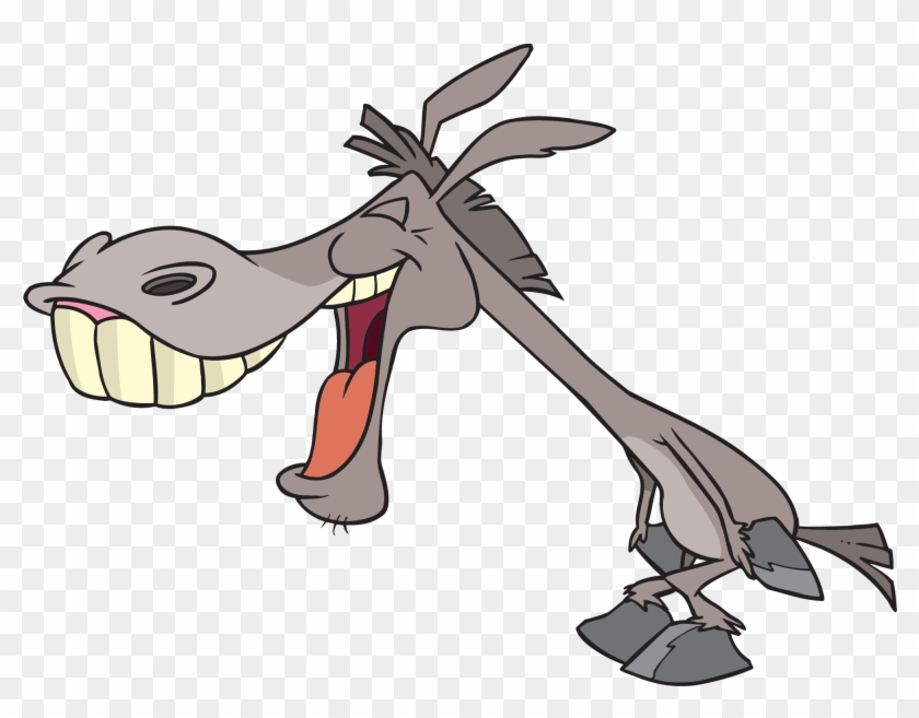Png Free Stock Hilarious Clipart - Laughing Donkey Cartoon Transparent Png #222887