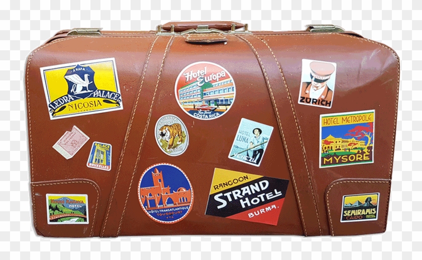 Graphic Royalty Free Stock Luggage Clipart Vintage - Old Luggage Png Transparent Png #222940