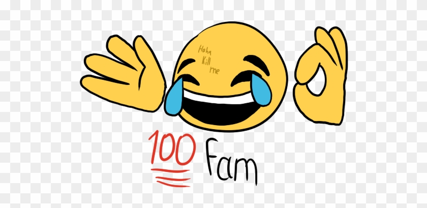 Crying Laughing Emoji Png - Laughing Emoji And 100 Emoji Clipart #222943