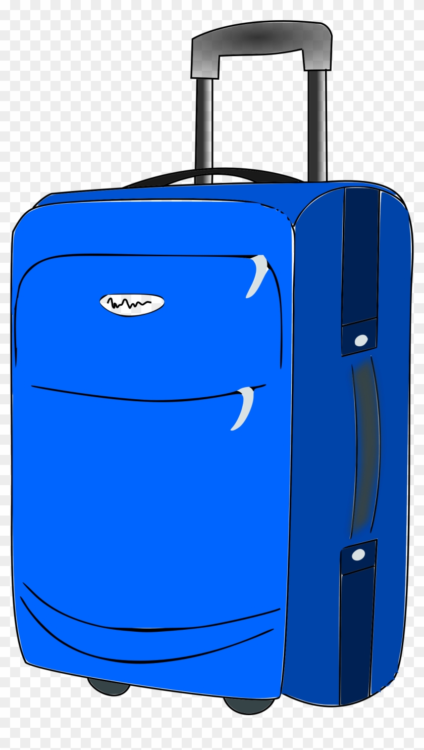 Suitcase Clipart - Rolling Suitcase Clipart - Png Download