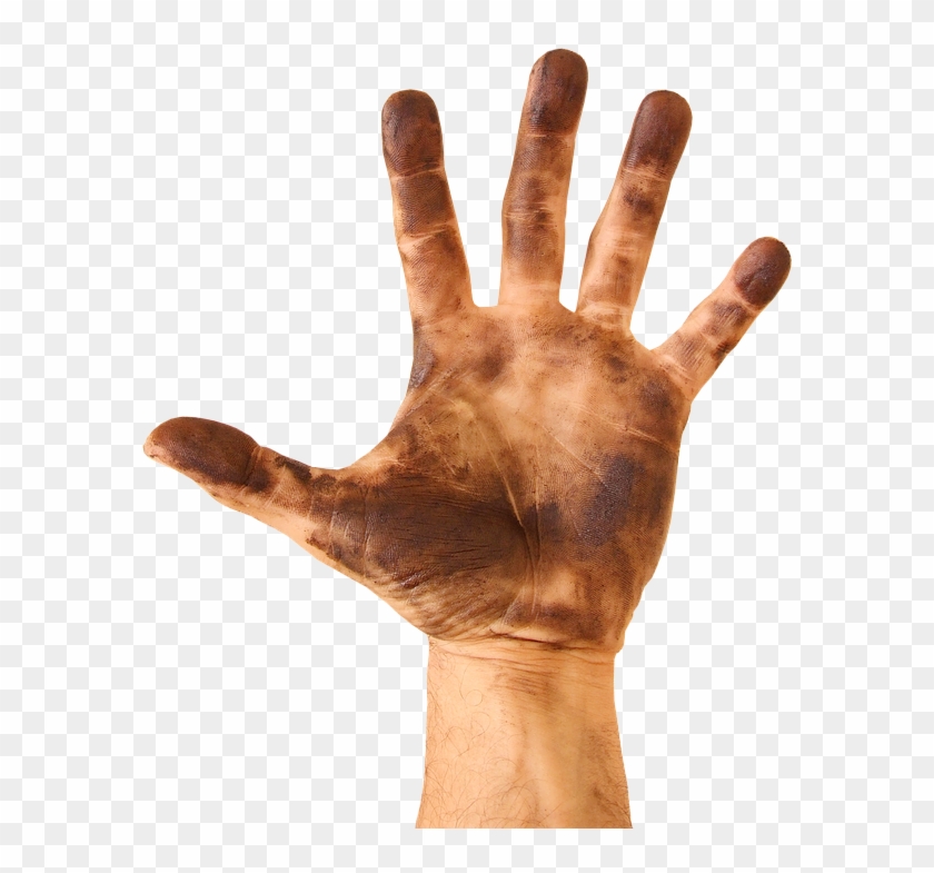 Hand, Fingers, Finger, Footprints, Dirty, Mud, Fat - Sculpture Clipart