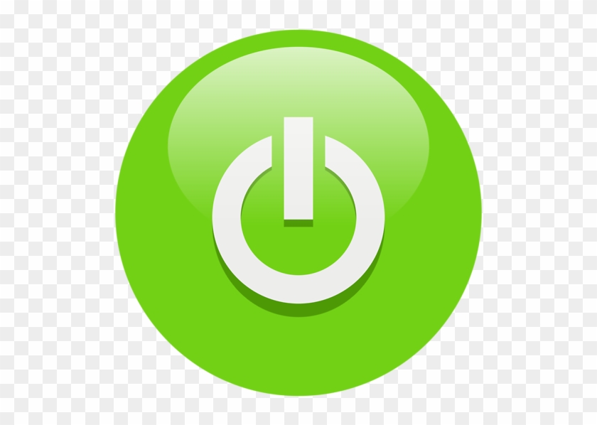 Free Icons Png - Green Power Button Icon Clipart #223118